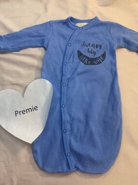 Itsy Bitsy Blue 'Dream Big' Infant Sleep Sack - Cozy Newborn Sleepwear